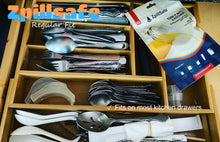 Load image into Gallery viewer, zpillsafe regular fit silicone funnel is small and fits on most kitchen drawers