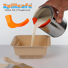 Load image into Gallery viewer, ZpillSafe® Close Fit - Innovative Funnel for 2”- 4” Size Diameter Liquid Containers - Food Grade Silicone - Made in USA - Kitchen Paint Gadgets