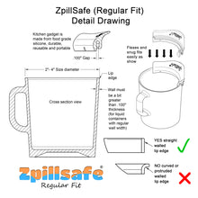 Load image into Gallery viewer, ZpillSafe® Regular Fit - Innovative Funnel for 2”- 4” Size Diameter Liquid Containers - Food Grade Silicone - Made in USA - Kitchen Gadgets (2 Pack, Clear)