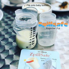 Load image into Gallery viewer, zpillsafe regular fit kitchen funnel fits perfectly onto baby bottles too
